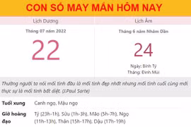 Con số may mắn hôm nay 23/7/2022 thứ 7, ngày 25/6 âm lịch