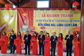 Hà Tĩnh: Khánh thành Di tích văn hóa Đền thờ Đông Hải – Làng Cam Lâm
