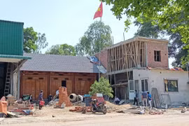 Nam Đàn (Nghệ An): Xây dựng nhà trái phép trên đất cho thuê dịch vụ thương mại
