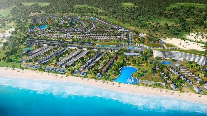 Tổ hơp du lịch – nghỉ dưỡng – giải trí NovaWorld Hồ Tràm. (Ảnh: Novaland)