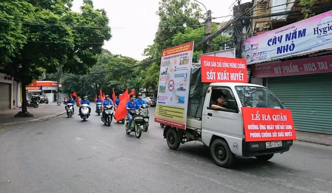 Toàn dân tham gia phòng chống sốt xuất huyết. Ảnh:TTTĐ