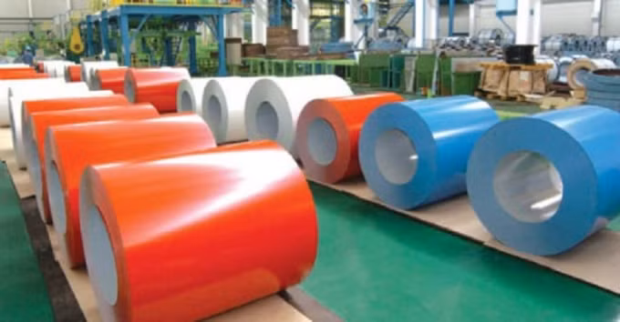 áp dụng biện pháp chống bán phá giá tạm thời đối với một số sản phẩm thép phủ màu có xuất xứ từ Trung Quốc và Hàn Quốc. Ảnh minh họa