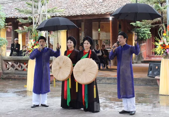 Dân ca Quan họ Bắc Ninh, một nghệ thuật đạt đến đẳng cấp cao của diễn xướng, âm nhạc và lời ca. Ảnh: Bao bacninh