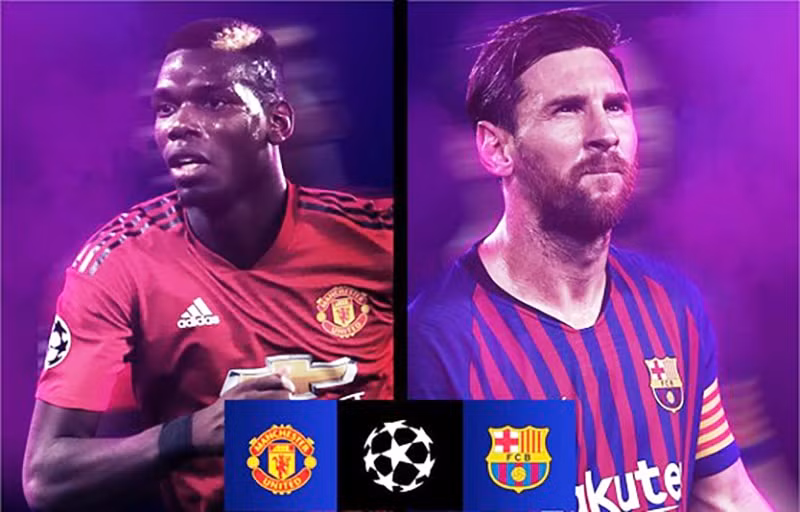 MU đối đầu Barcelona là cặp đấu đáng chú ý nhất vòng 8 đội mạnh nhất Châu lục. Ảnh: TT247