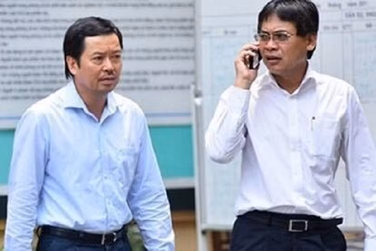 Nguyên Tỏng Giám đốc Vietsovpetro Từ Thành Nghĩa (trái) và Võ Quang Huy