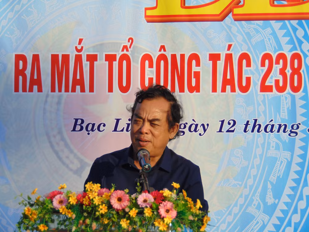 Chủ tịch UBND tỉnh Bạc Liêu Dương Thành Trung phát biểu chỉ đạo tại buổi lễ.