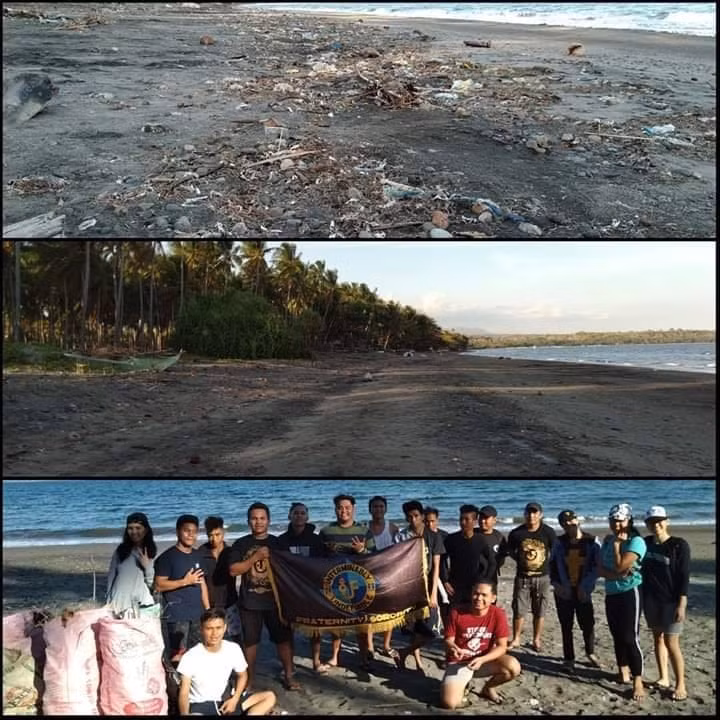 Thử thách được thực hiện ở một bãi biển Thái Lan. Ảnh: V.H (Nguồn từ FB WeDont Deserve This Planet).