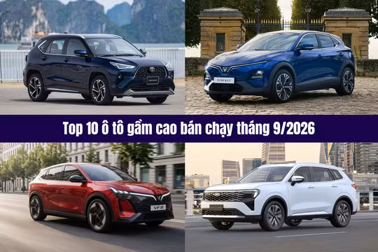 Top 10 ô tô gầm cao bán chạy tháng 9/2026: Xe cỡ nhỏ ‘chiếm sóng’