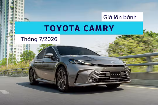 Giá lăn bánh Toyota Camry Hybrid giảm gần 160 triệu đồng từ tháng 7/2026
