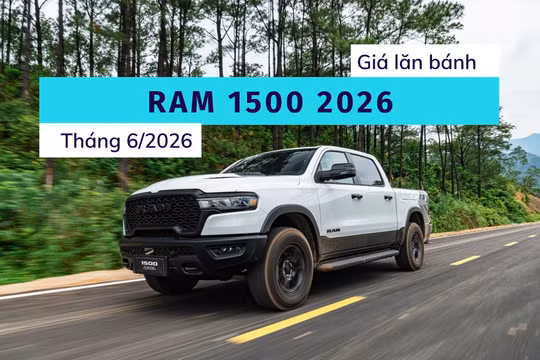 Giá lăn bánh xe bán tải Ram 1500 2026 đắt ngang SUV hạng sang