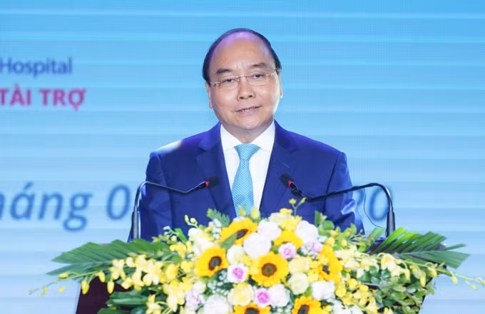 Thủ tướng Nguyễn Xuân Phúc phát biểu tại buổi lễ. Ảnh: VGP.