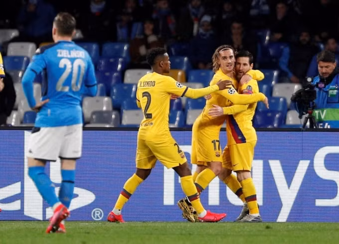 Griezmann ghi bàn gỡ quý hơn vàng cho Barca. Ảnh: Getty