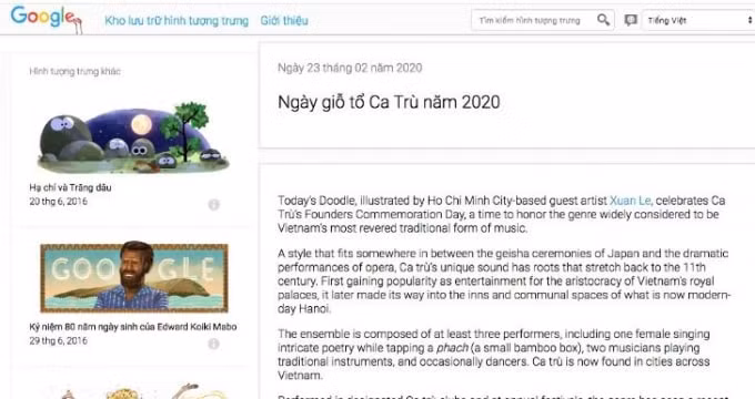 Google giới thiệu về Doodle.