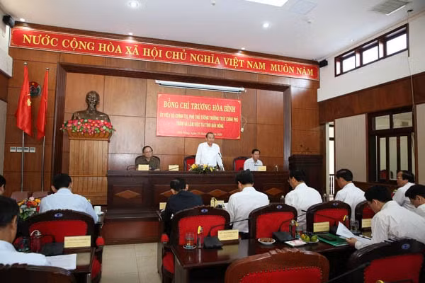 Quang cảnh buổi làm việc. Ảnh: VGP
