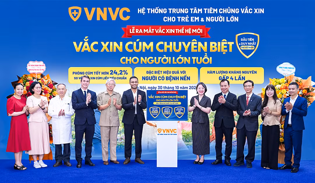 VNVC mang đến cho người cao tuổi Việt Nam thêm “vũ khí” phòng bệnh cúm hiệu quả cao hơn