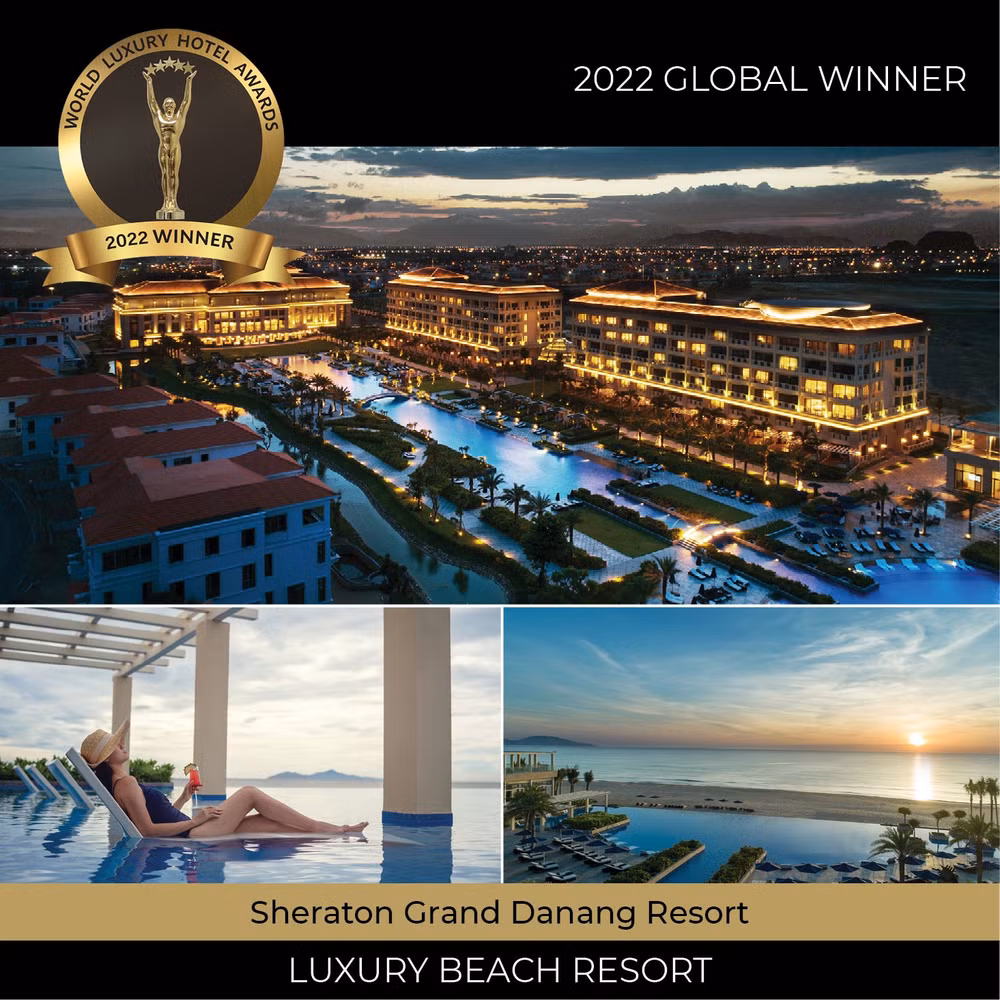 khu nghi duong sheraton grand da nang cua tap doan brg vinh du nhan hai giai thuong tu 2022 world luxury awards hinh 1
