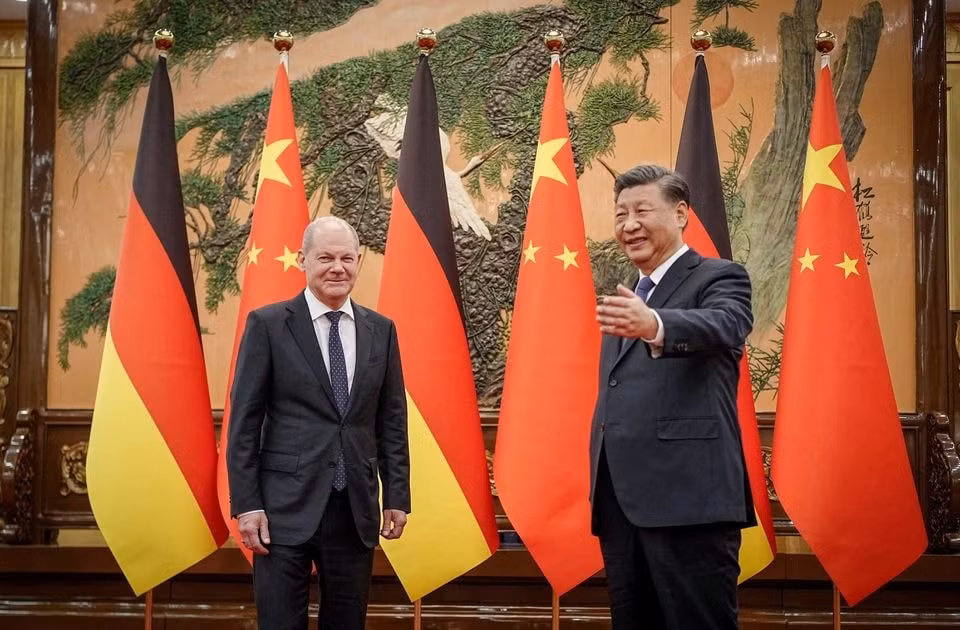 chu tich trung quoc tap can binh tiep don thu tuong duc olaf scholz hinh 1