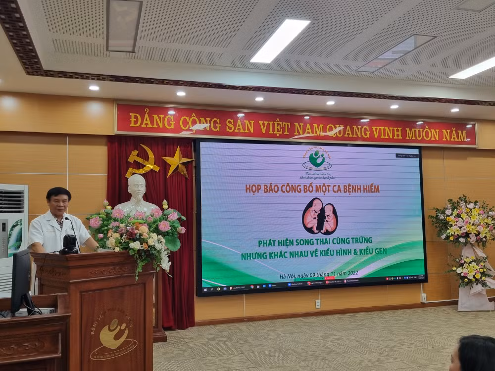 benh vien phu san ha noi lan dau tien phat hien song thai cung trung khac gioi tinh va khac gen hinh 1