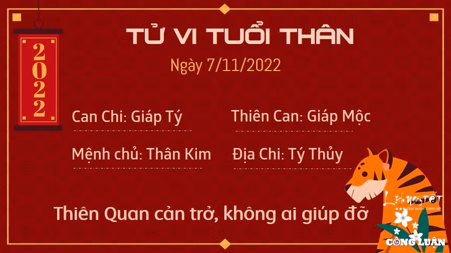 tu vi hom nay 7 11 2022 thu 2 ngay 14 10 am lich cua 12 con giap hinh 9