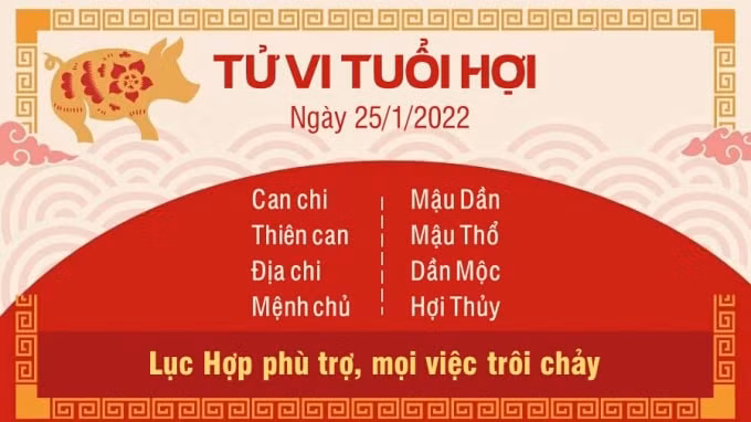 tu vi hom nay 25 1 2022 thu 3 ngay 23 12 am lich cua 12 con giap hinh 12