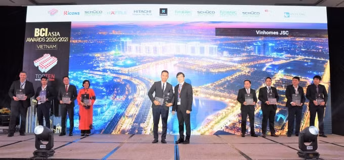 vinhomes duoc vinh danh chu dau tu hang dau viet nam tai bci asia awards hinh 1