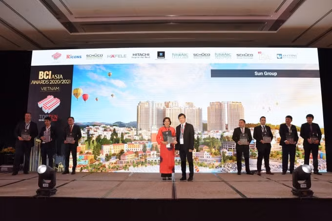 sun group lan thu 8 duoc vinh danh top 10 chu dau tu hang dau viet nam tai bci asia awards hinh 1