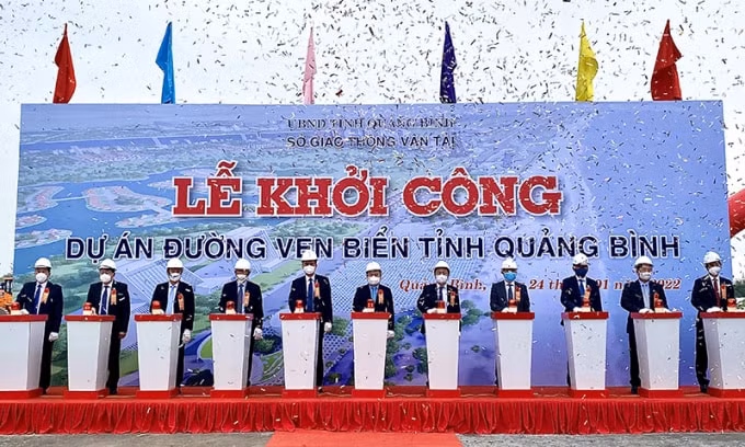 khoi cong du an thanh phan 1 duong ven bien tinh quang binh hinh 1