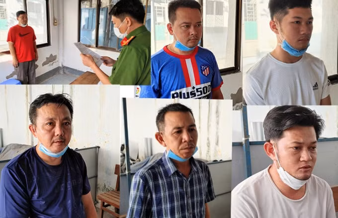 khoi to 6 doi tuong trong duong day mua ban vang lau o an giang hinh 1