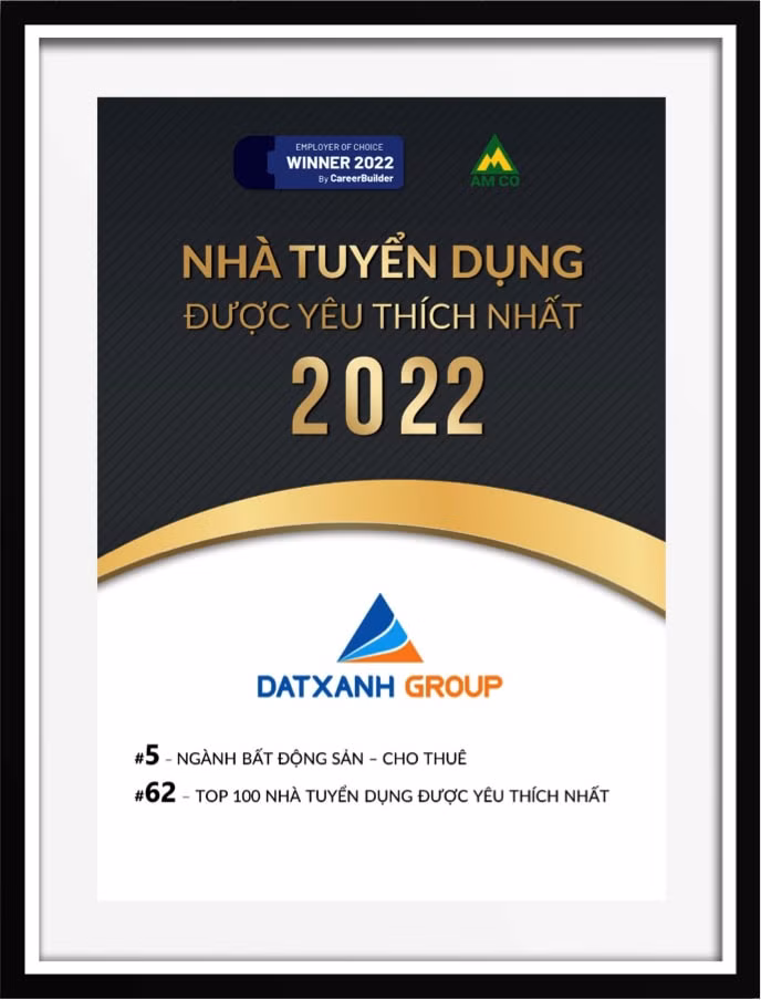 tap doan dat xanh duoc vinh danh top nha tuyen dung duoc yeu thich nam 2022 hinh 1