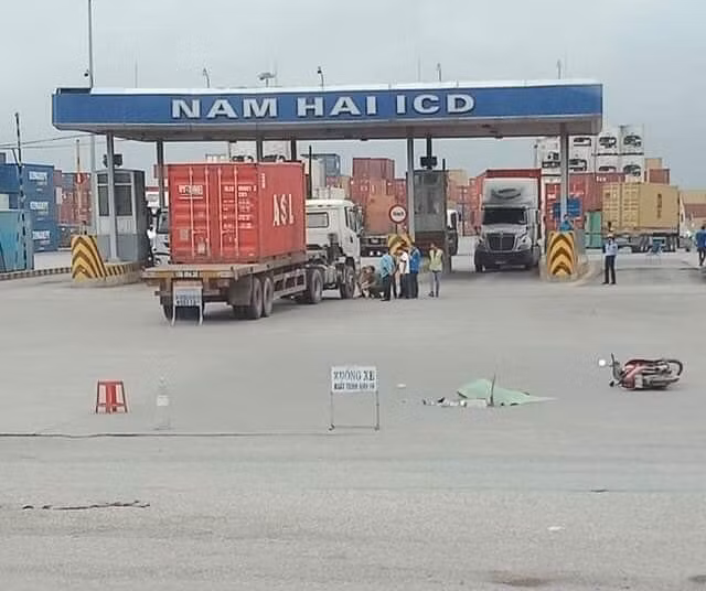 Hiện trường vụ tai nạn.