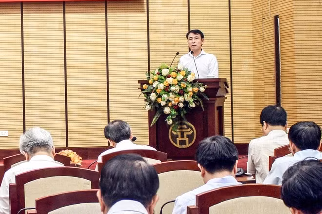 Phó Chủ tịch UBND TP Hà Nội Nguyễn Trọng Đông phát biểu kết luận hội nghị. Ảnh: ANTĐ