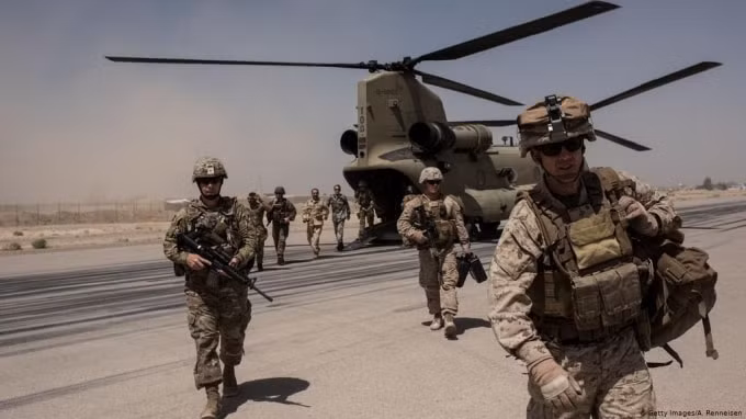 Quân đội Mỹ triển khai ở tỉnh Helmand, Afghanistan - Ảnh: Getty