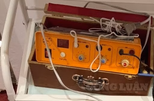 Thiết bị được sử dụng cho khách hàng không rõ tem nhãn xuất xứ