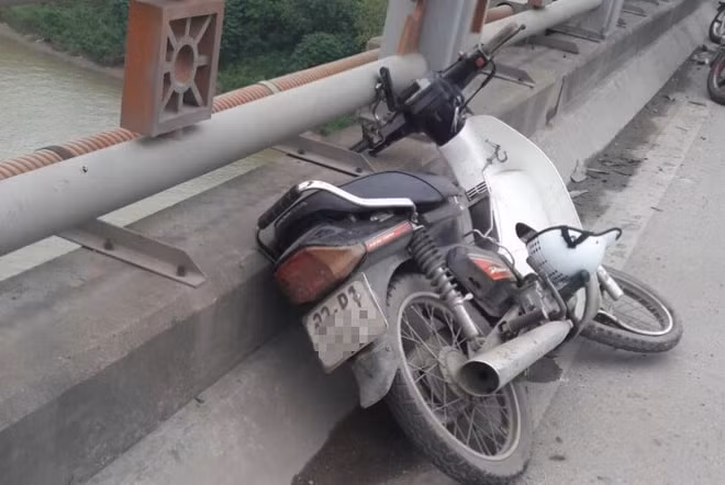 Hình ảnh chiếc xe máy của nạn nhân. Ảnh: Zingnews.vn