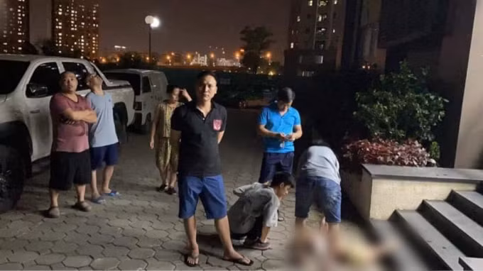 Hiện trường vụ việc.