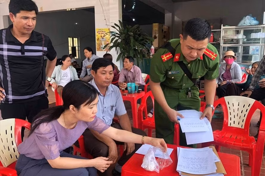 Công an tìm hiểu thông tin, làm rõ vụ việc. Ảnh: laodong.vn
