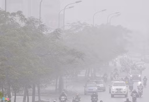 Hà Nội sáng sớm sương mù (Ảnh: zing)