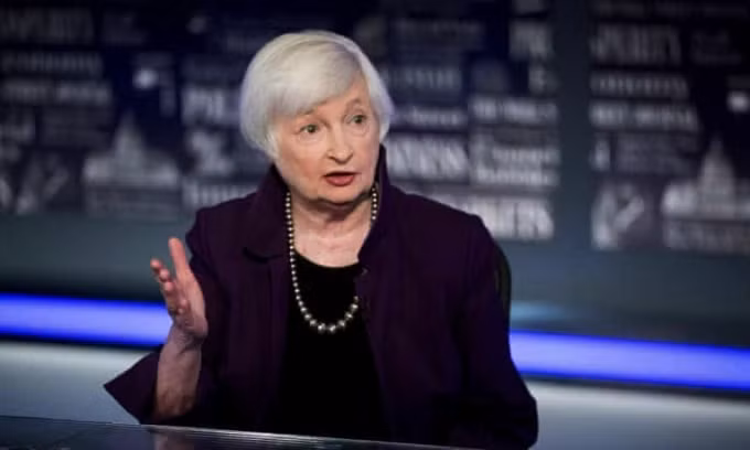 Bộ trưởng Tài chính Mỹ Janet Yellen vào tháng 8 năm 2019. Ảnh: Andrew Harnik/AP.