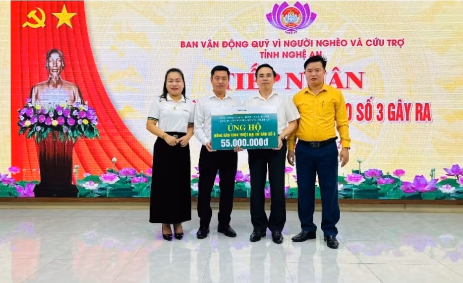 habeco ung ho 135 ty dong den dong bao mien bac khac phuc thiet hai do con bao so 3 hinh 2