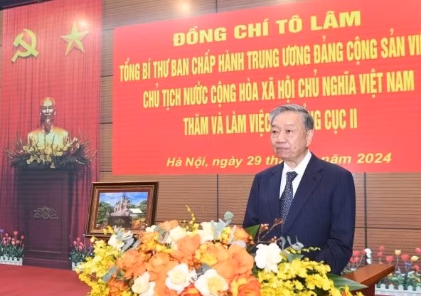 tong bi thu chu tich nuoc to lam tham va lam viec voi tong cuc ii bo quoc phong hinh 3