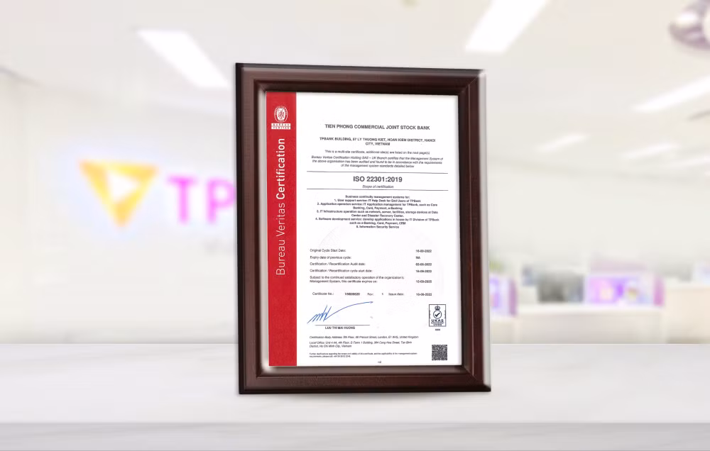 chuyen doi so toan dien tpbank dat chung chi iso 22301 ve quan ly kinh doanh lien tuc hinh 2