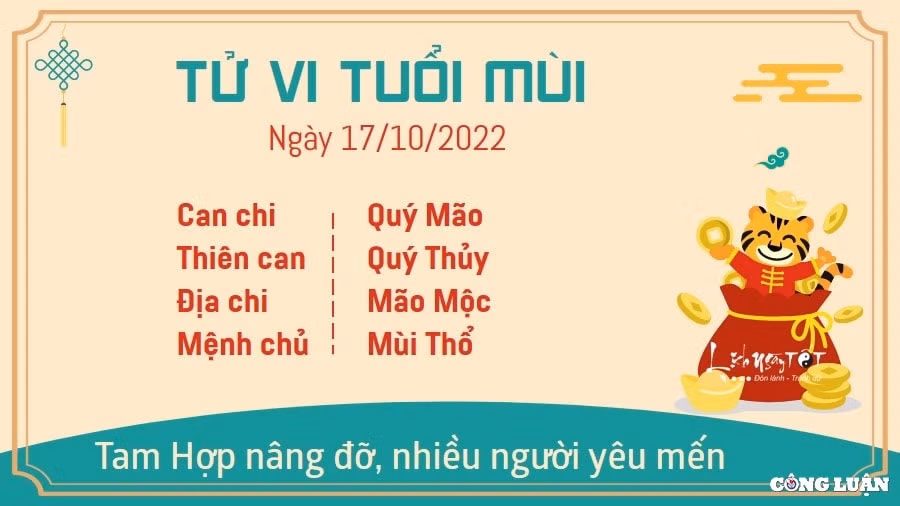 tu vi hom nay 17 10 2022 thu 2 ngay 22 9 am lich cua 12 con giap hinh 8