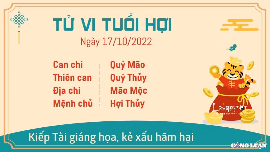 tu vi hom nay 17 10 2022 thu 2 ngay 22 9 am lich cua 12 con giap hinh 12