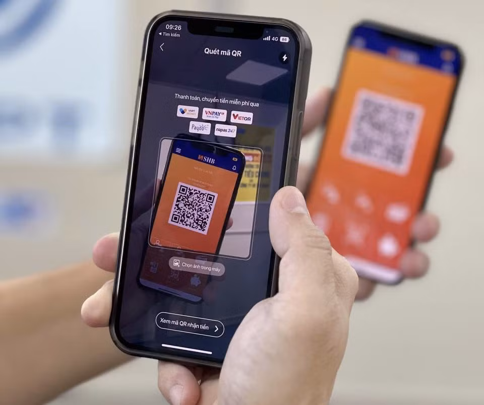 dung vietqr tren vnpt money de chuyen nhan tien toi 36 ngan hang tren he thong napas hinh 2