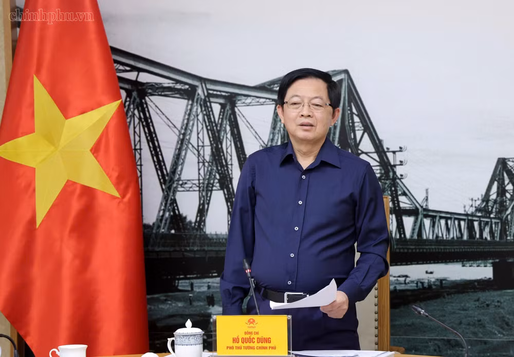 Phó Thủ tướng Hồ Quốc Dũng phát biểu kết luận cuộc họp - Ảnh: chinhphu.vn/Gia Huy