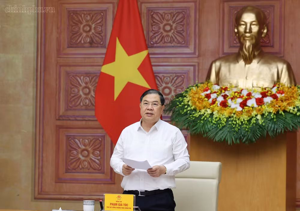 Phó Thủ tướng Thường trực Phạm Gia Túc nhấn mạnh, hoàn thiện quy hoạch phải góp phần khai thông nguồn lực đất đai, tài nguyên cho phát triển kinh tế-xã hội - Ảnh: CP