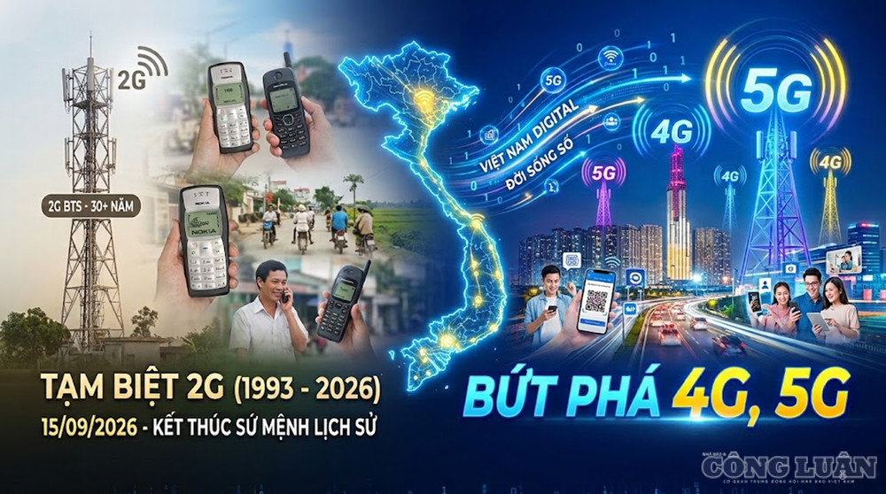Sau hơn 30 năm hiện diện, mạng 2G tại Việt Nam sẽ chính thức dừng phát sóng trên phạm vi toàn quốc từ ngày 15/9/2026 - Ảnh: Phùng Thọ. clo_br_2g.jpg