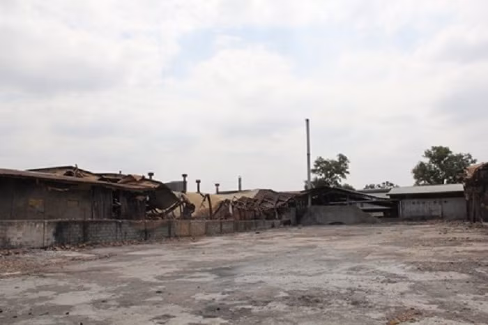 Hiện trường vụ cháy.