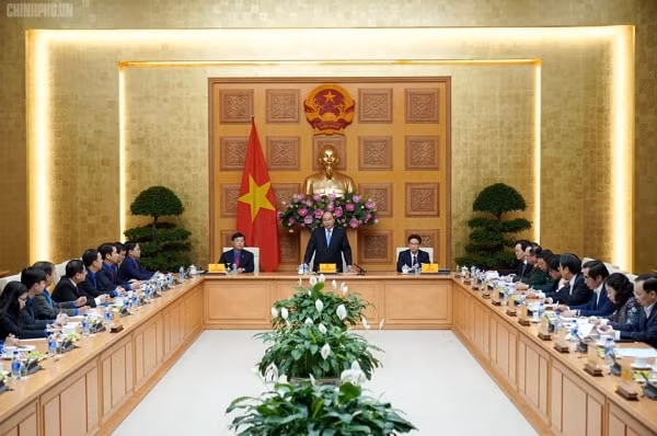 Quang cảnh cuộc làm việc. Ảnh: VGP