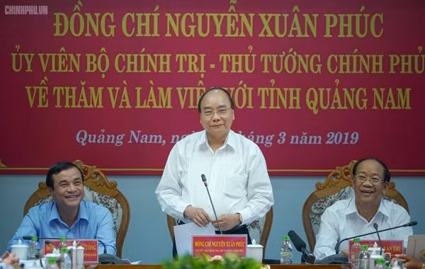 Thủ tướng Nguyễn Xuân Phúc phát biểu tại buổi làm việc. Ảnh: VGP
